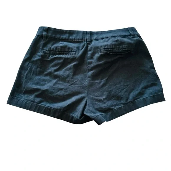 J. Crew High Waist Navy Shorts with Tailored Fit - Picture 2 of 4
